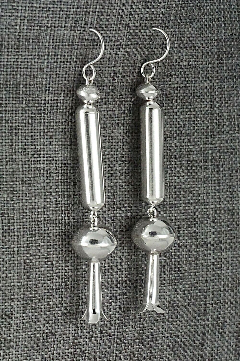 Sterling Silver Navajo Pearl Earrings - Tonisha Haley