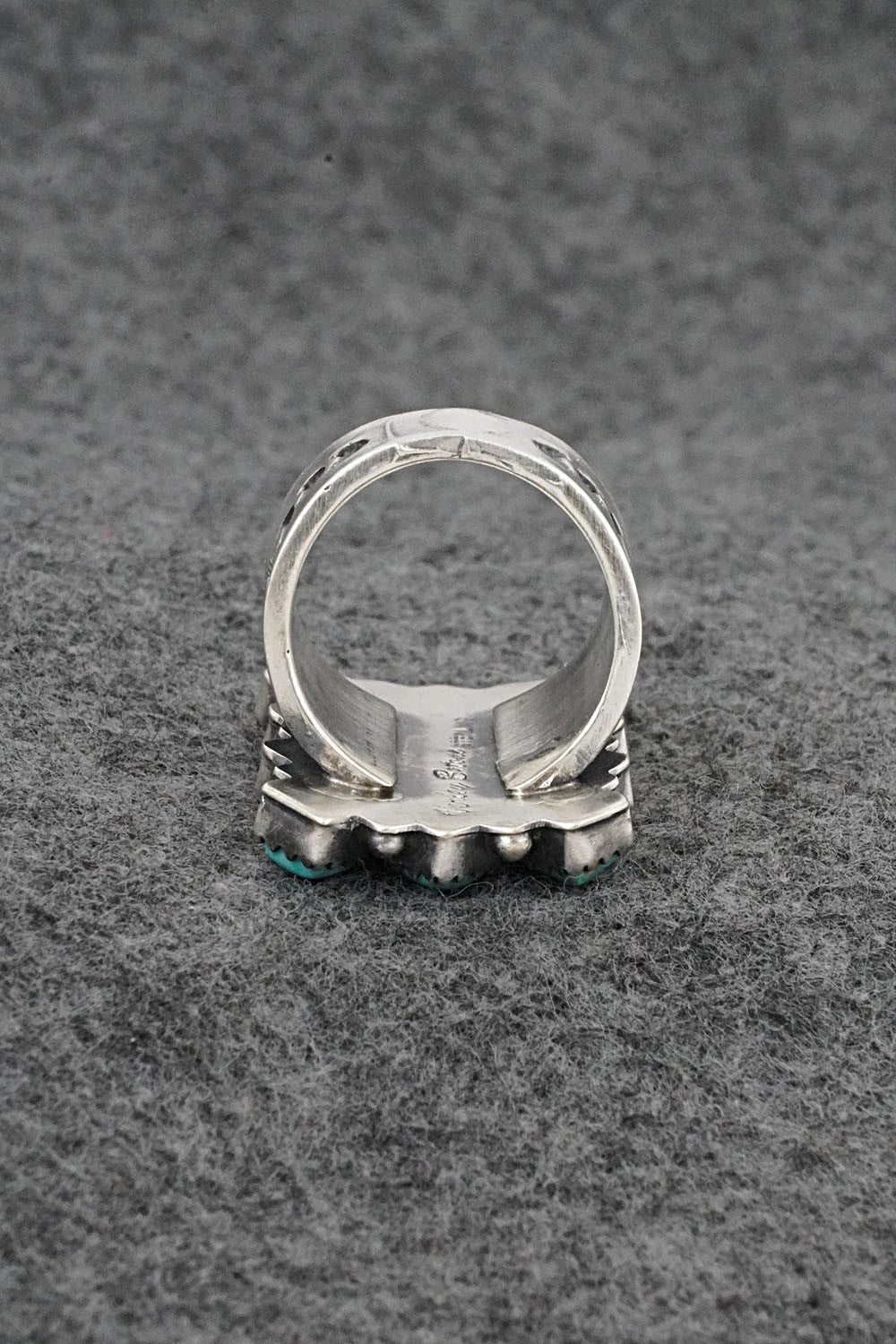 Turquoise & Sterling Silver Ring - Verley Betone - Size 6.5