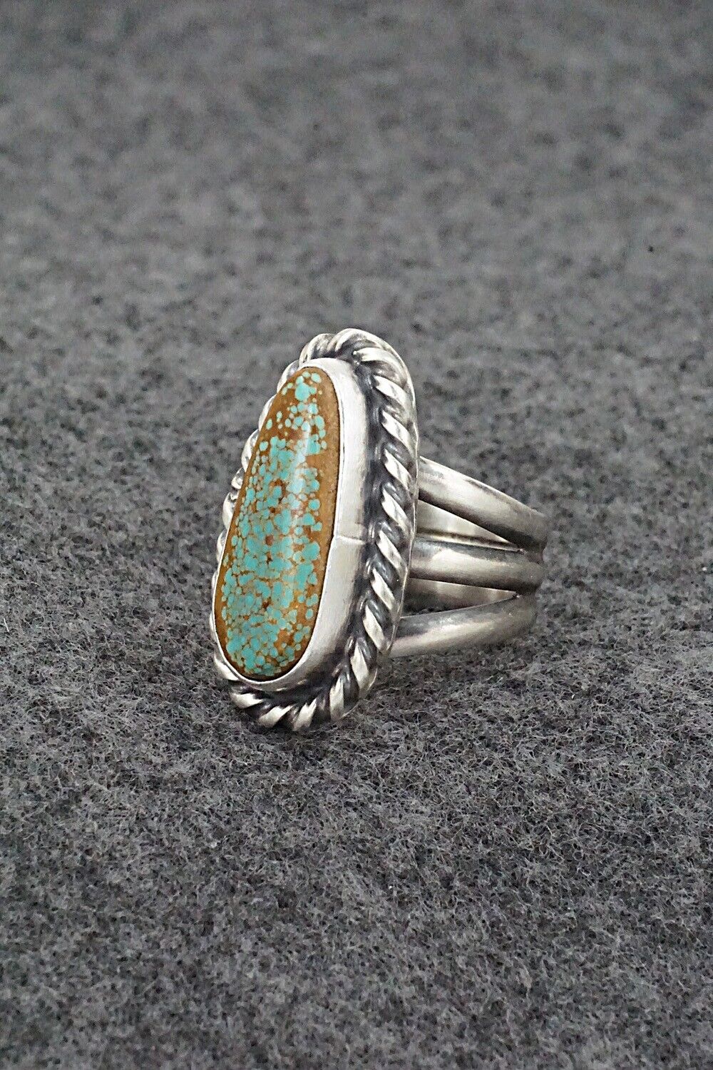 Turquoise & Sterling Silver Ring - Kathleen Livingston - Size 7