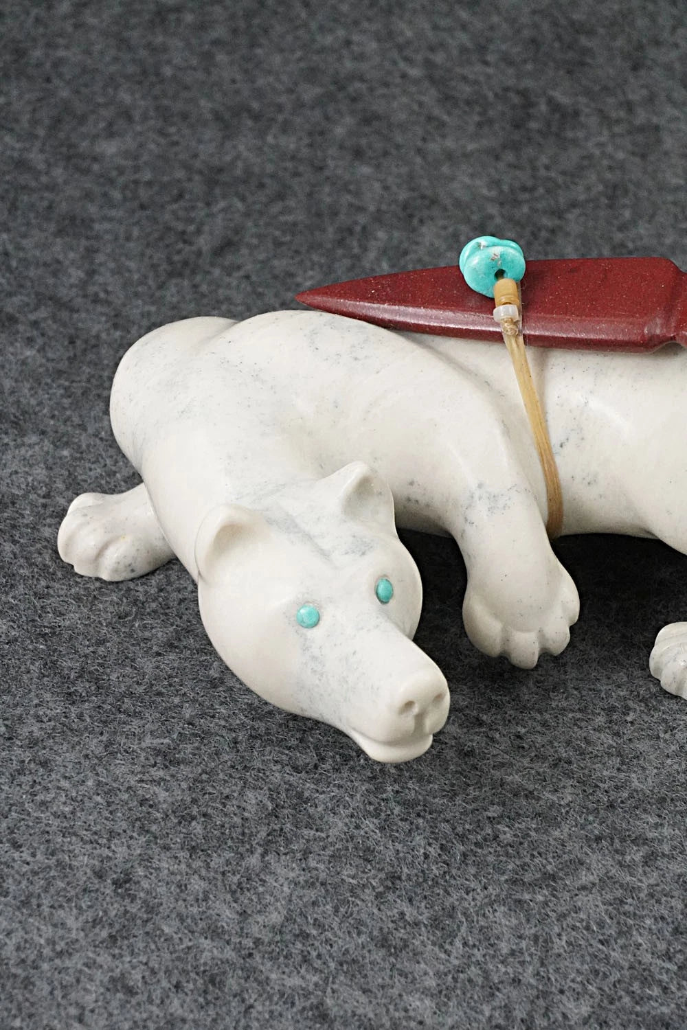 Wolf Zuni Fetish Carving - Albert Eustace