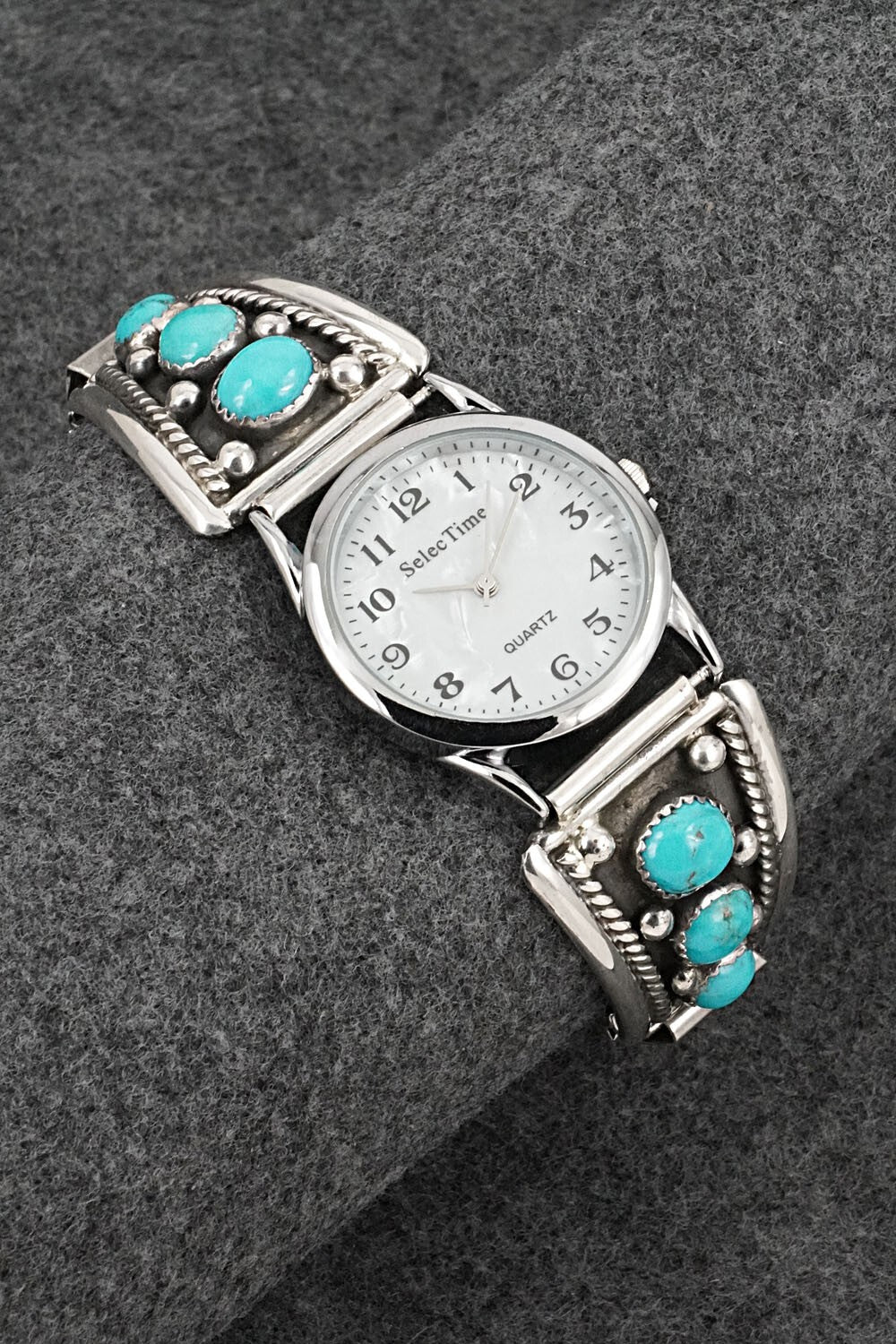 Turquoise & Sterling Silver Watch Bracelet - Paul Largo