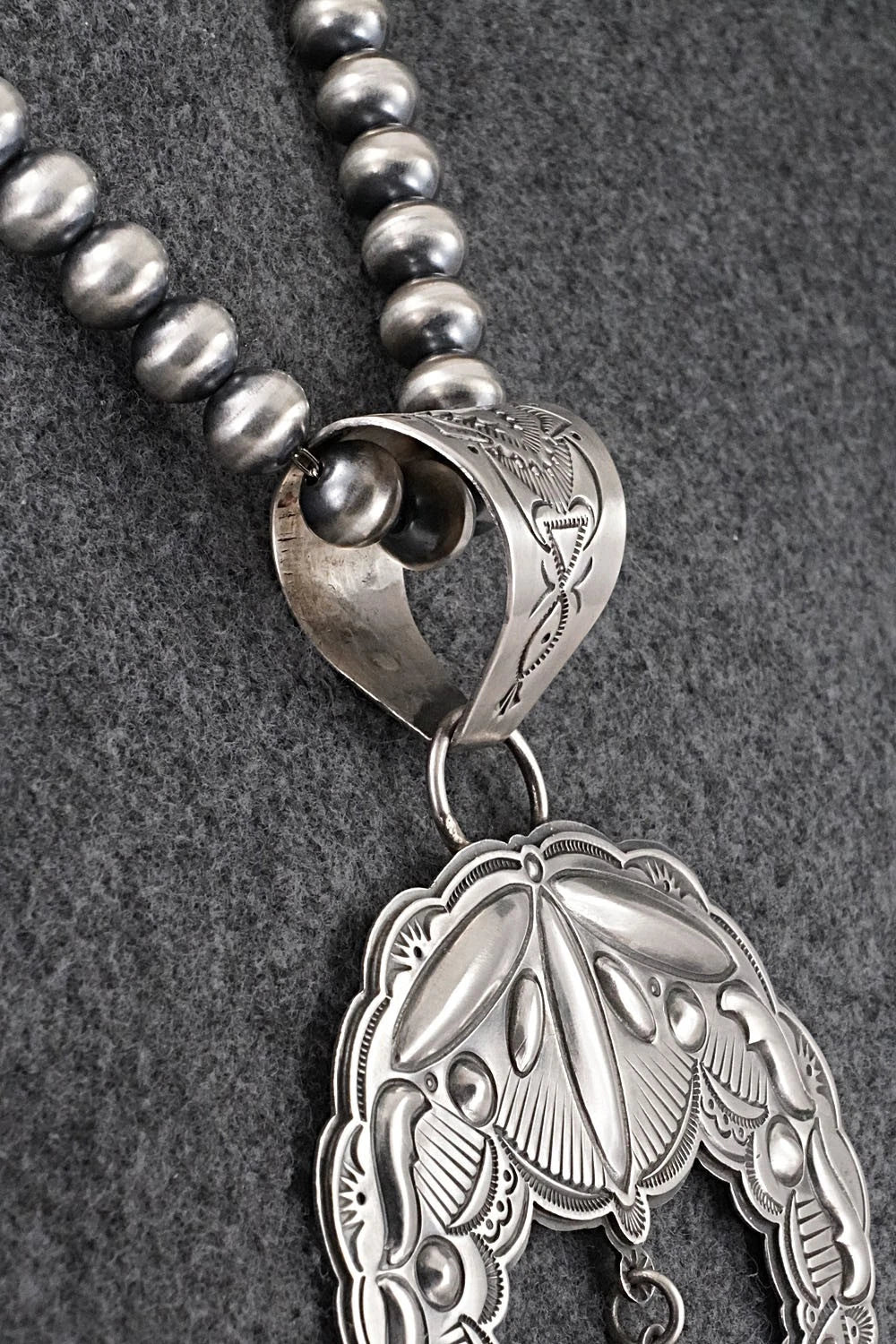 Turquoise & Sterling Silver Necklace - Roland Dixson