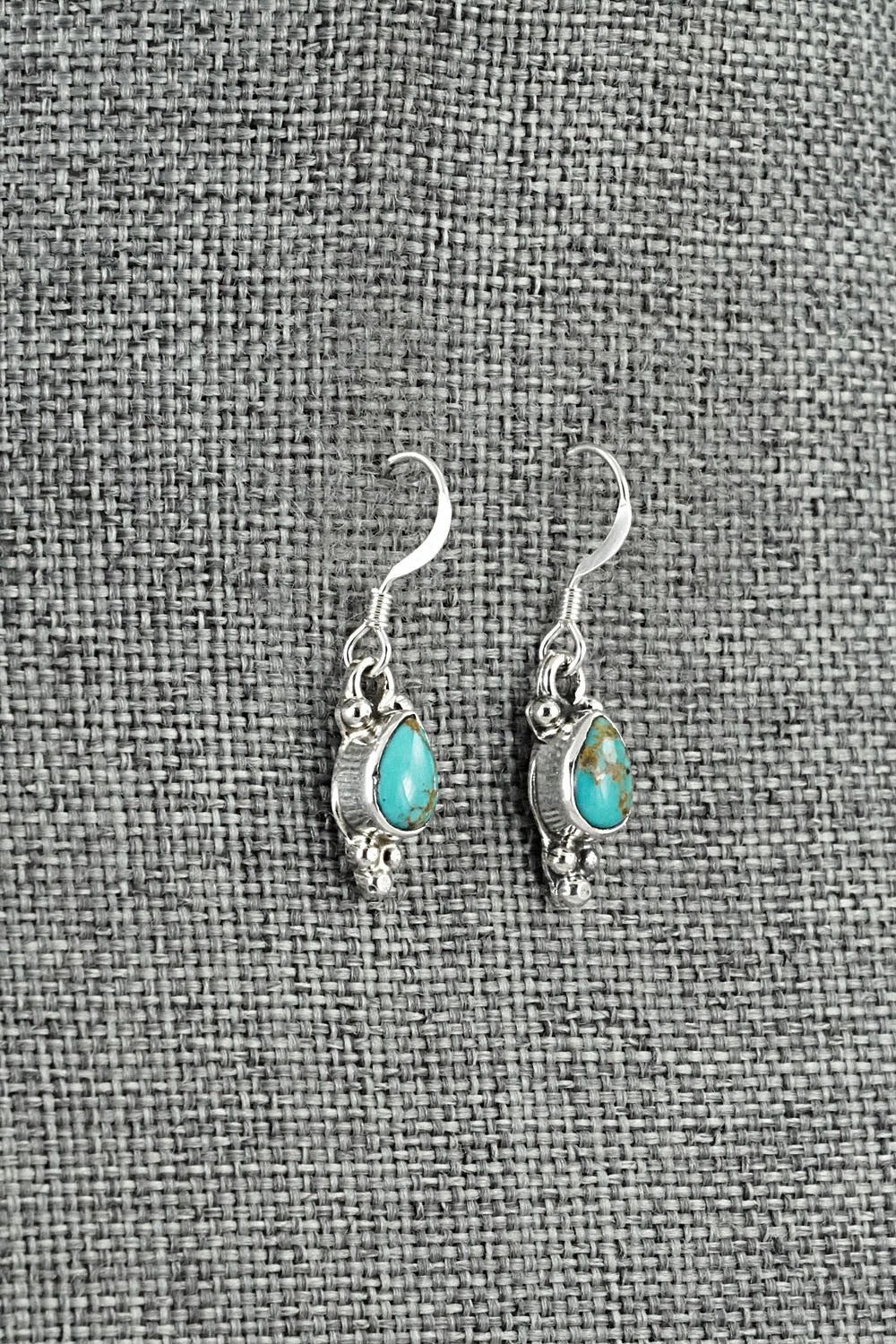 Turquoise and Sterling Silver Earrings - Sharon McCarthy