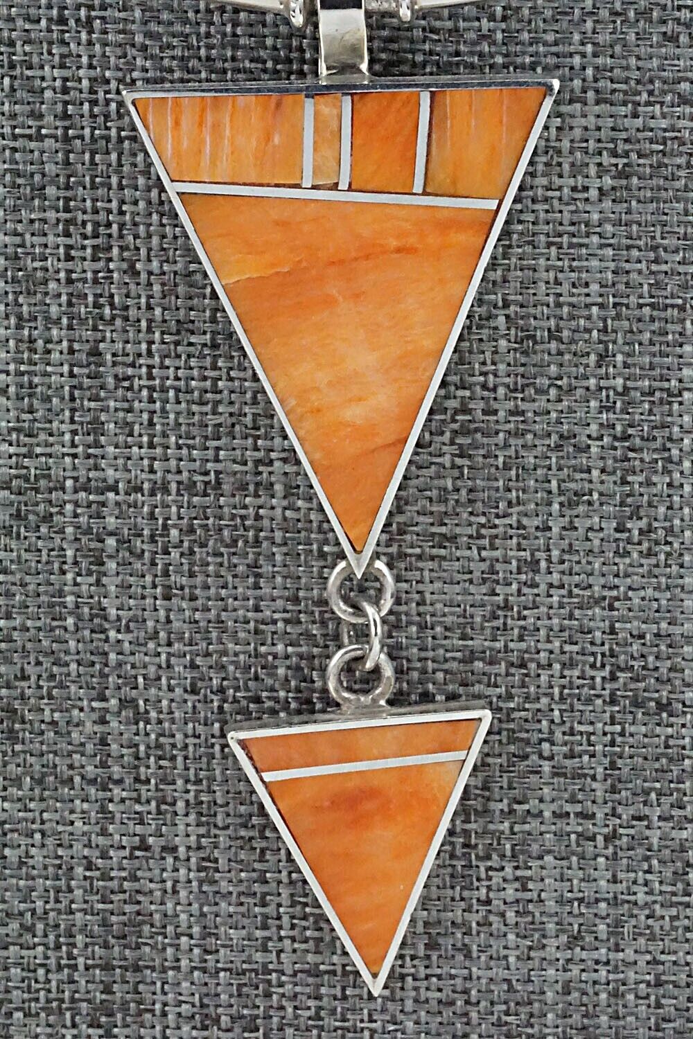 Spiny Oyster & Sterling Silver Necklace - Harold Smith