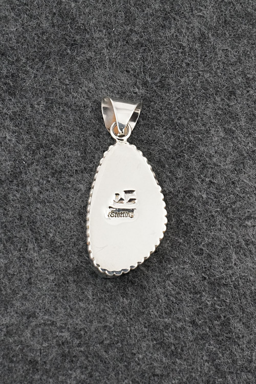 Turquoise & Sterling Silver Pendant - Larry Castillo