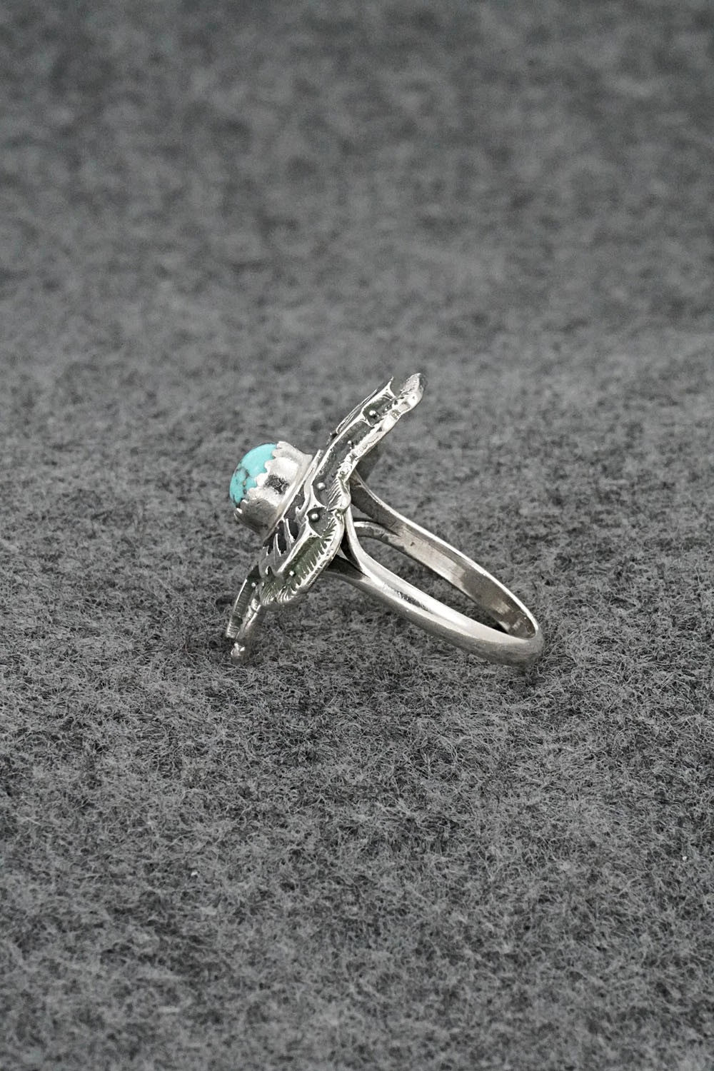 Turquoise and Sterling Silver Ring - Letricia Largo - Size 6.5