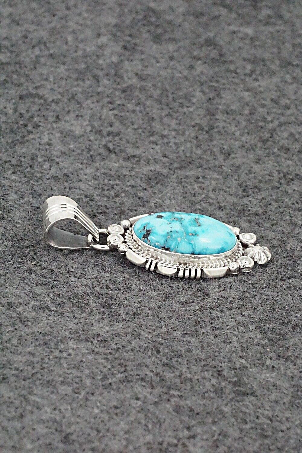 Turquoise & Sterling Silver Pendant - Daniel Benally