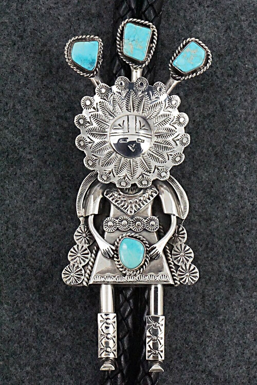 Turquoise & Sterling Silver Bolo Tie - Garrett Hale