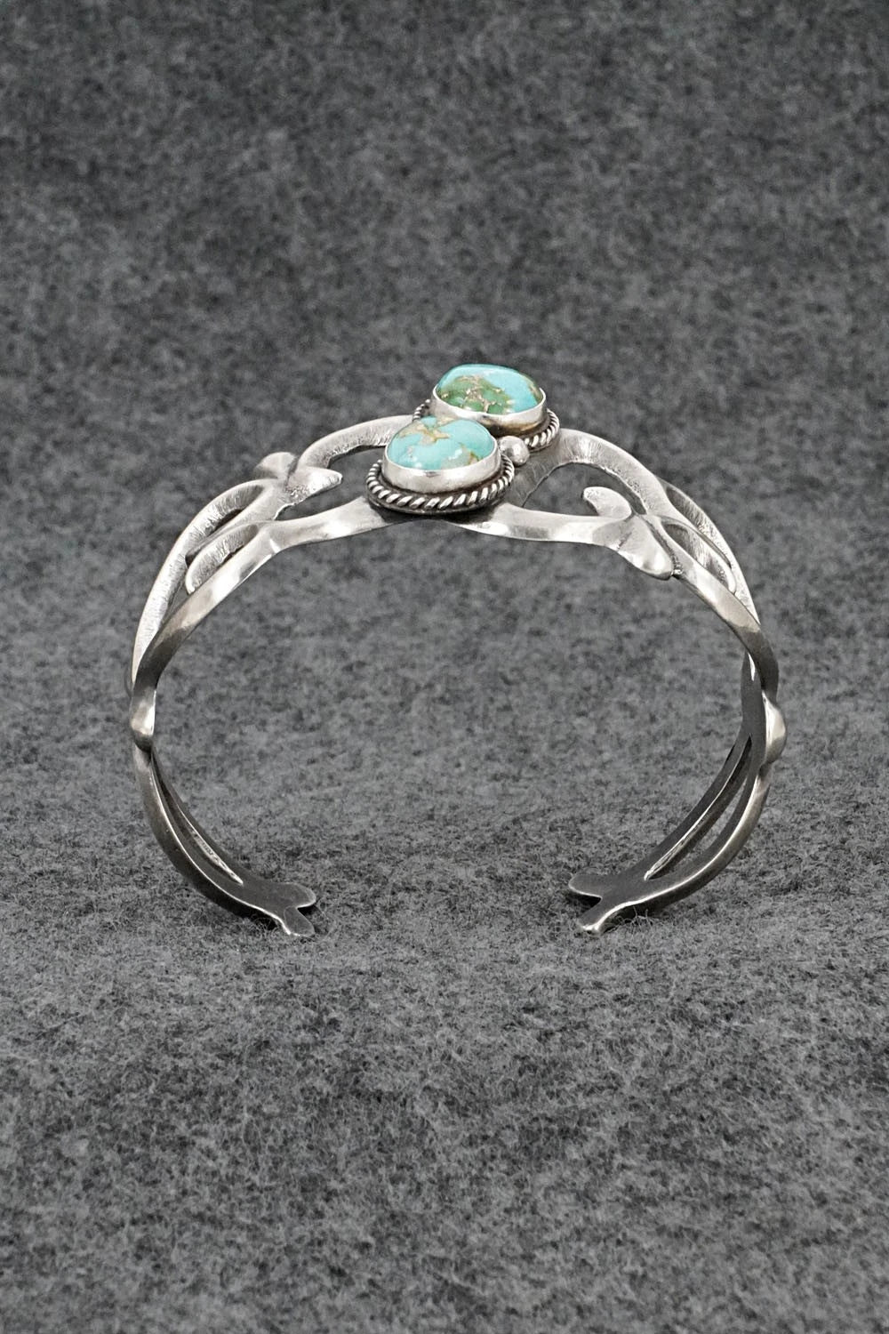 Turquoise & Sterling Silver Bracelet - Eugene Gruber