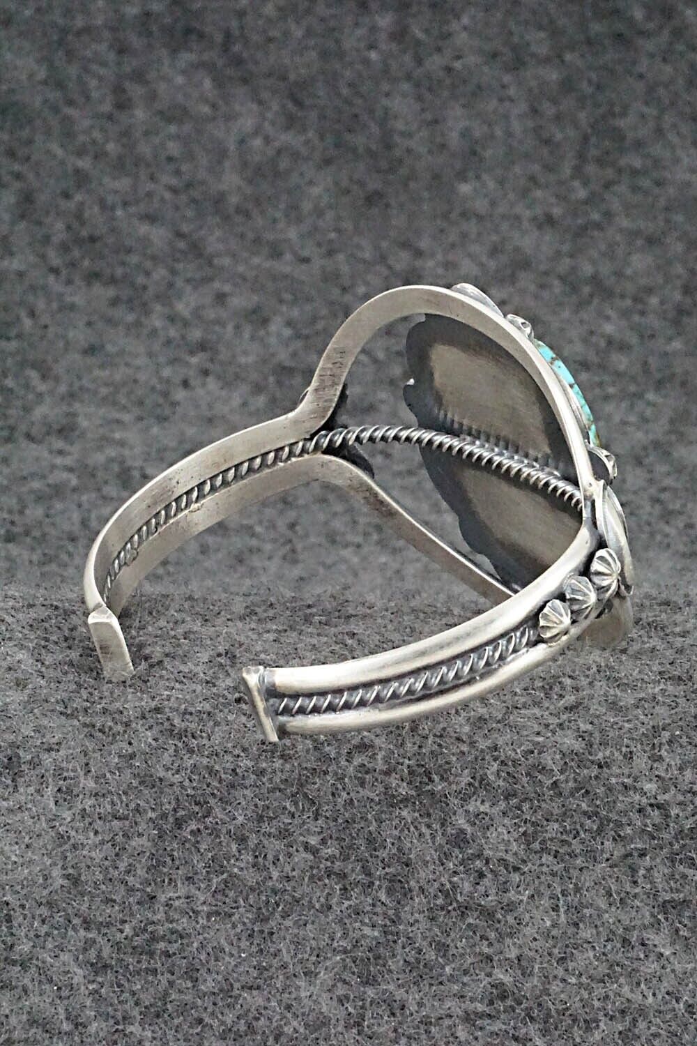 Turquoise & Sterling Silver Bracelet - Raymond Delgarito