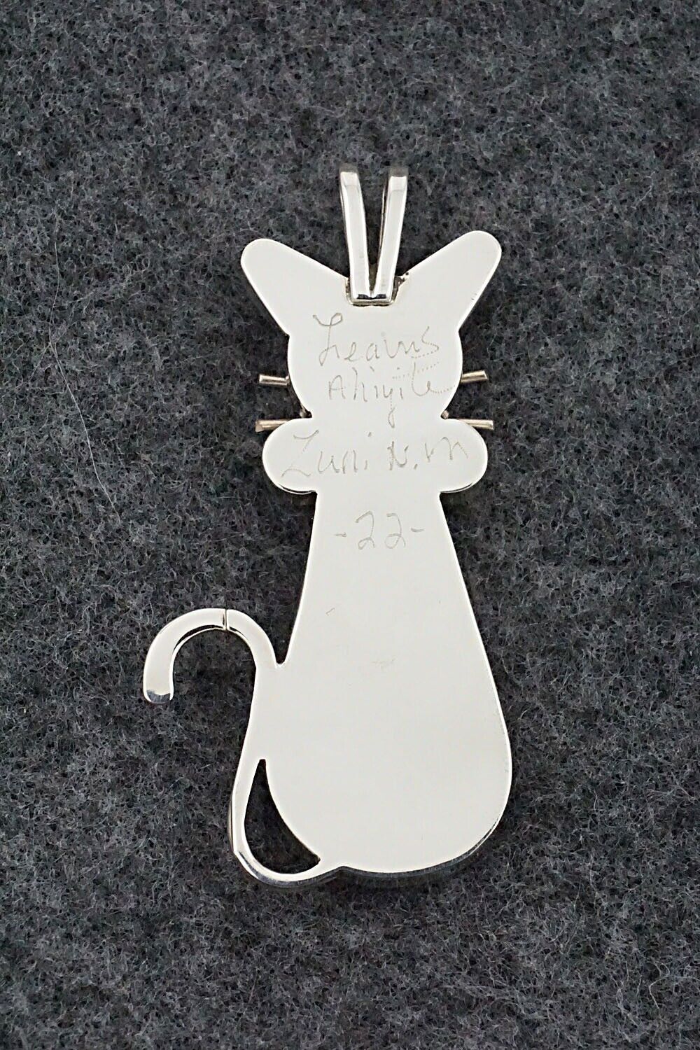 Wild Horse, Turquoise & Sterling Silver Pendant - Leavus Ahiyite