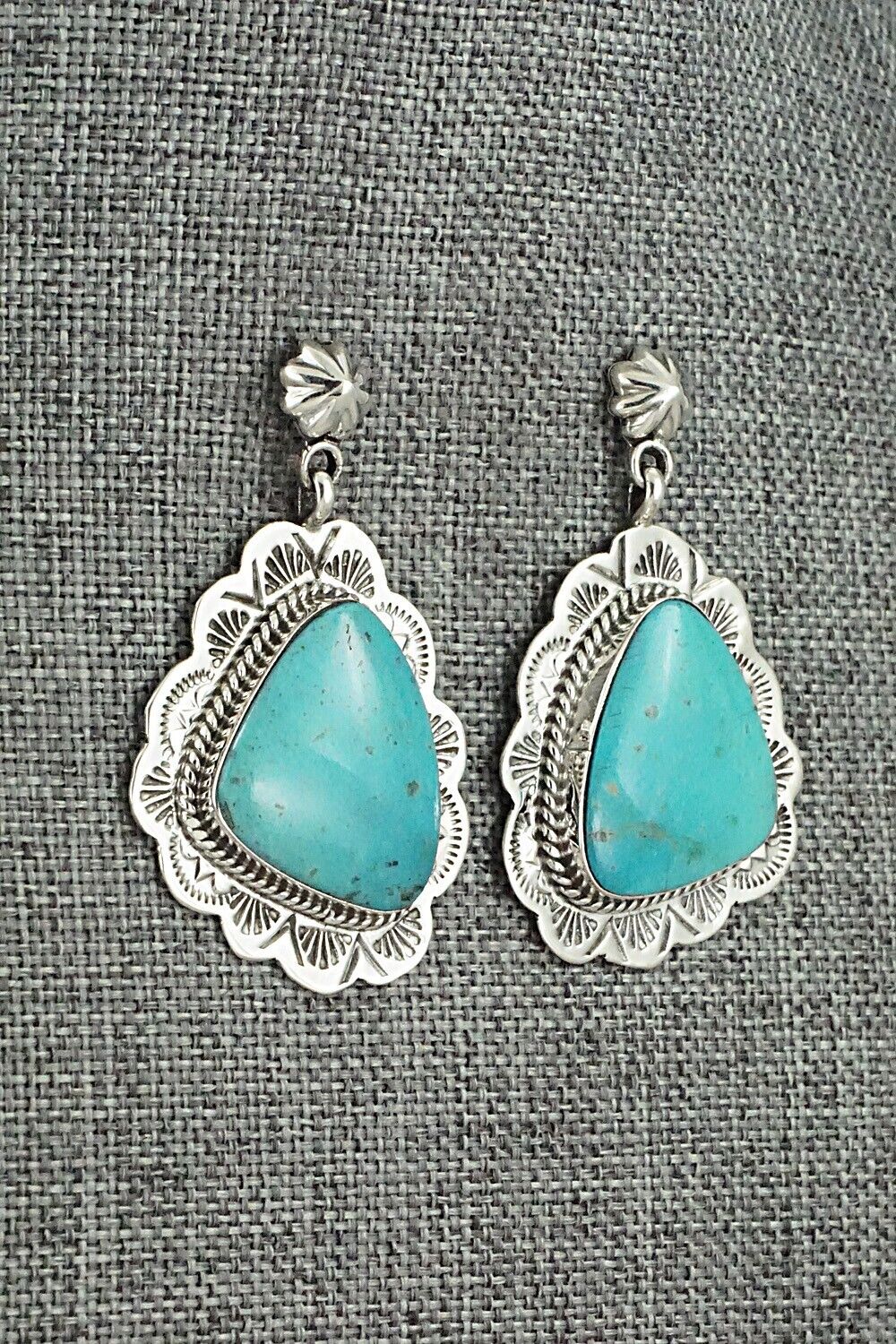 Turquoise & Sterling Silver Earrings - Phyllis Smith