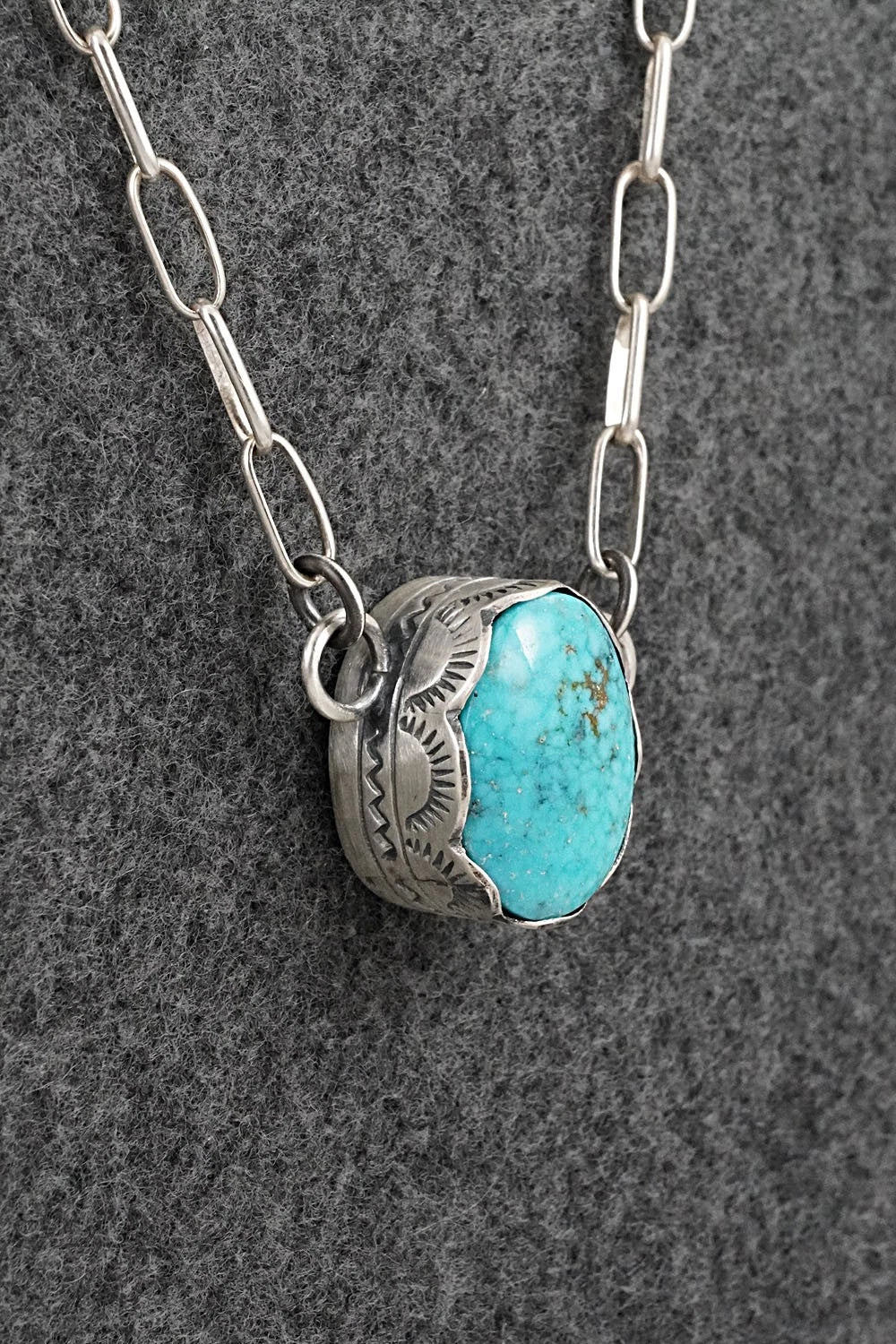 Turquoise & Sterling Silver Necklace - Randy Boyd