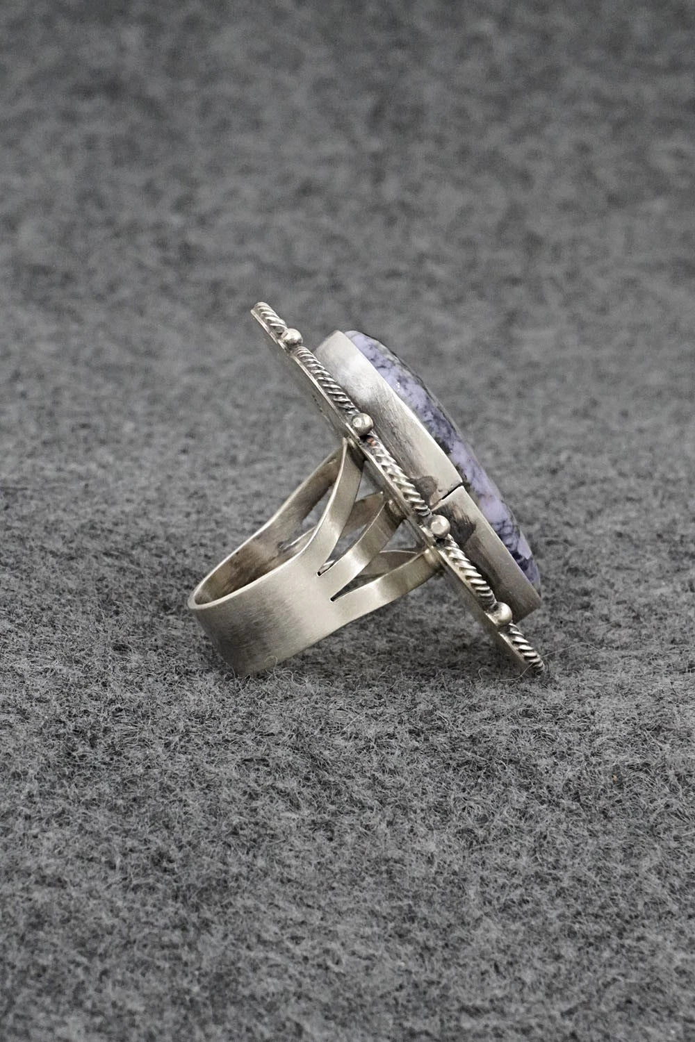 Morado & Sterling Silver Ring - Darrin Livingston - Size 7.5