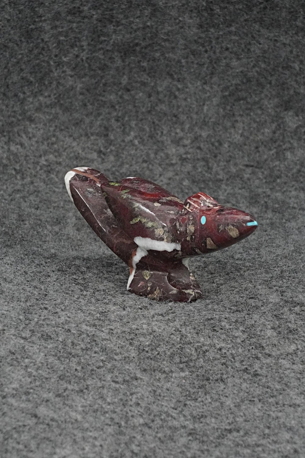 Roadrunner Zuni Fetish Carving - Kenric Laiwakete