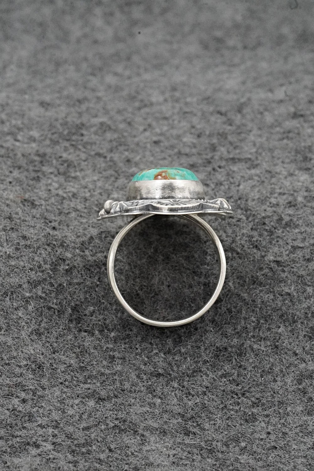 Turquoise & Sterling Silver Ring - Randy Boyd - Size 7.5