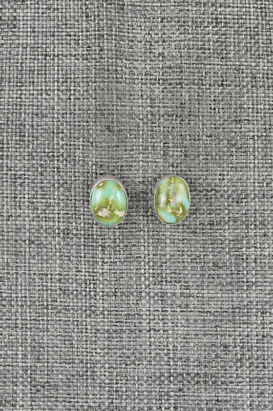 Turquoise & Sterling Silver Earrings - Rosemary Saunders