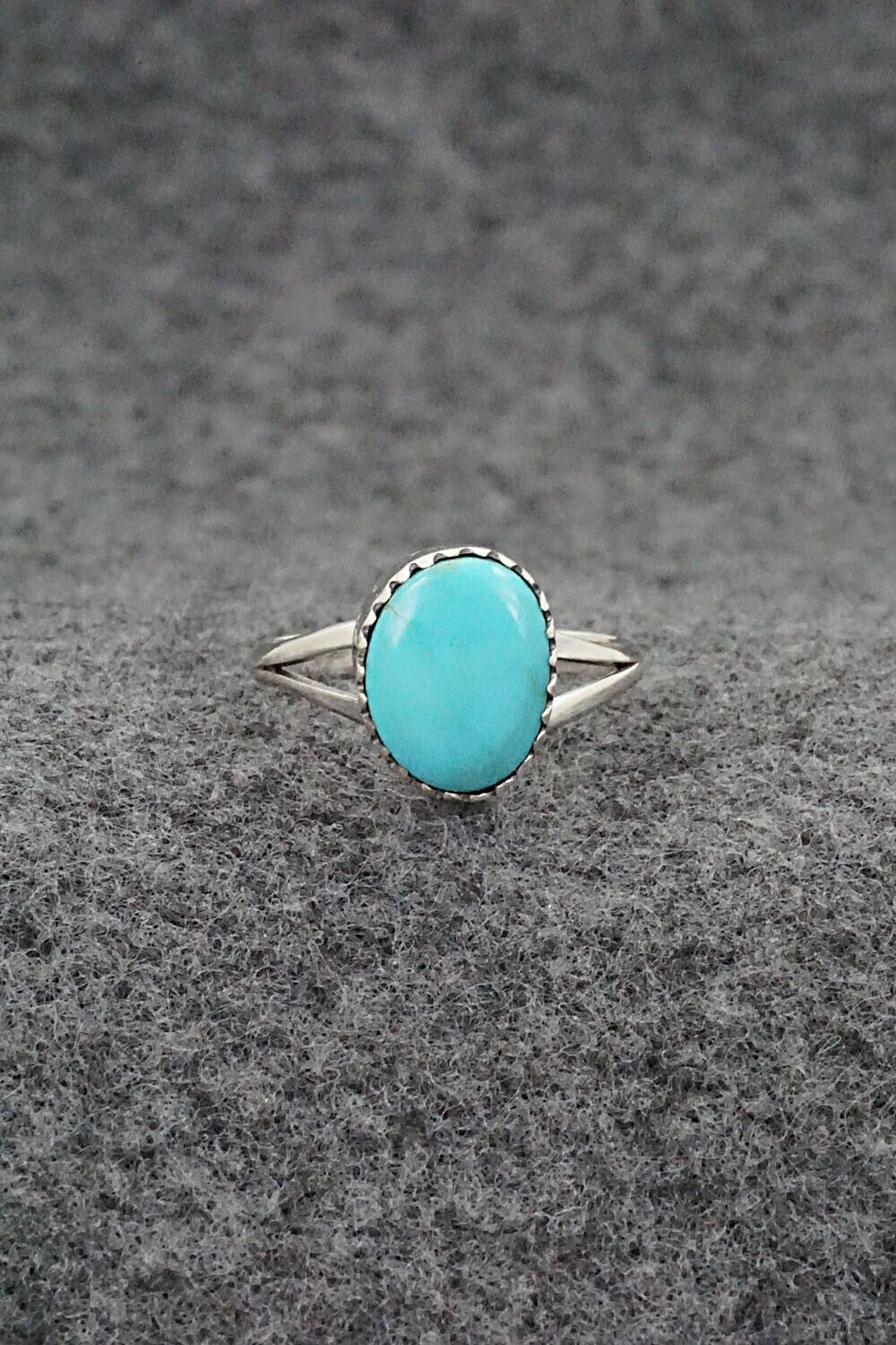 Turquoise & Sterling Silver Ring - Theresa Smith - Size 5.75