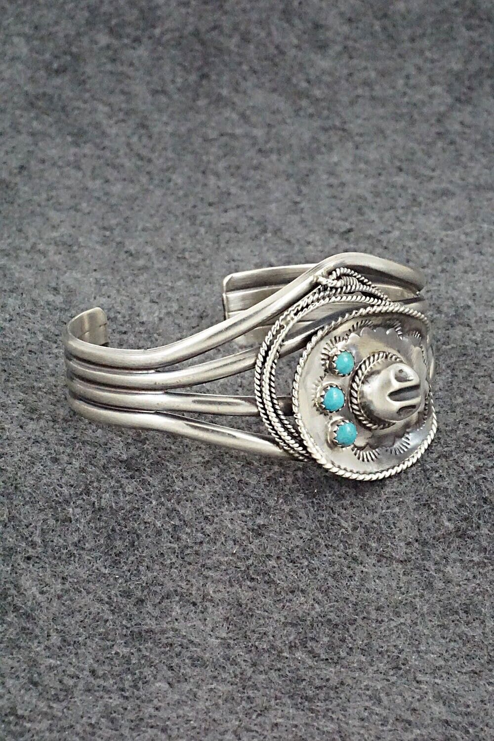 Turquoise & Sterling Silver Bracelet - Bobby Platero