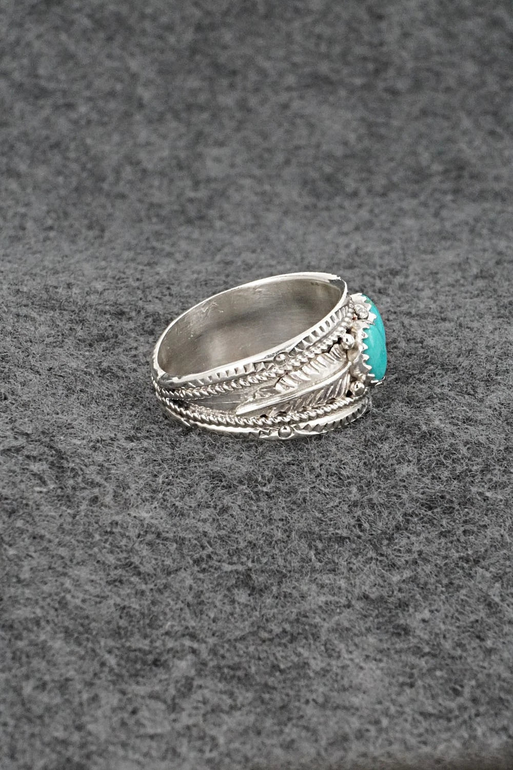 Turquoise & Sterling Silver Ring - Betty Begaye - Size 11