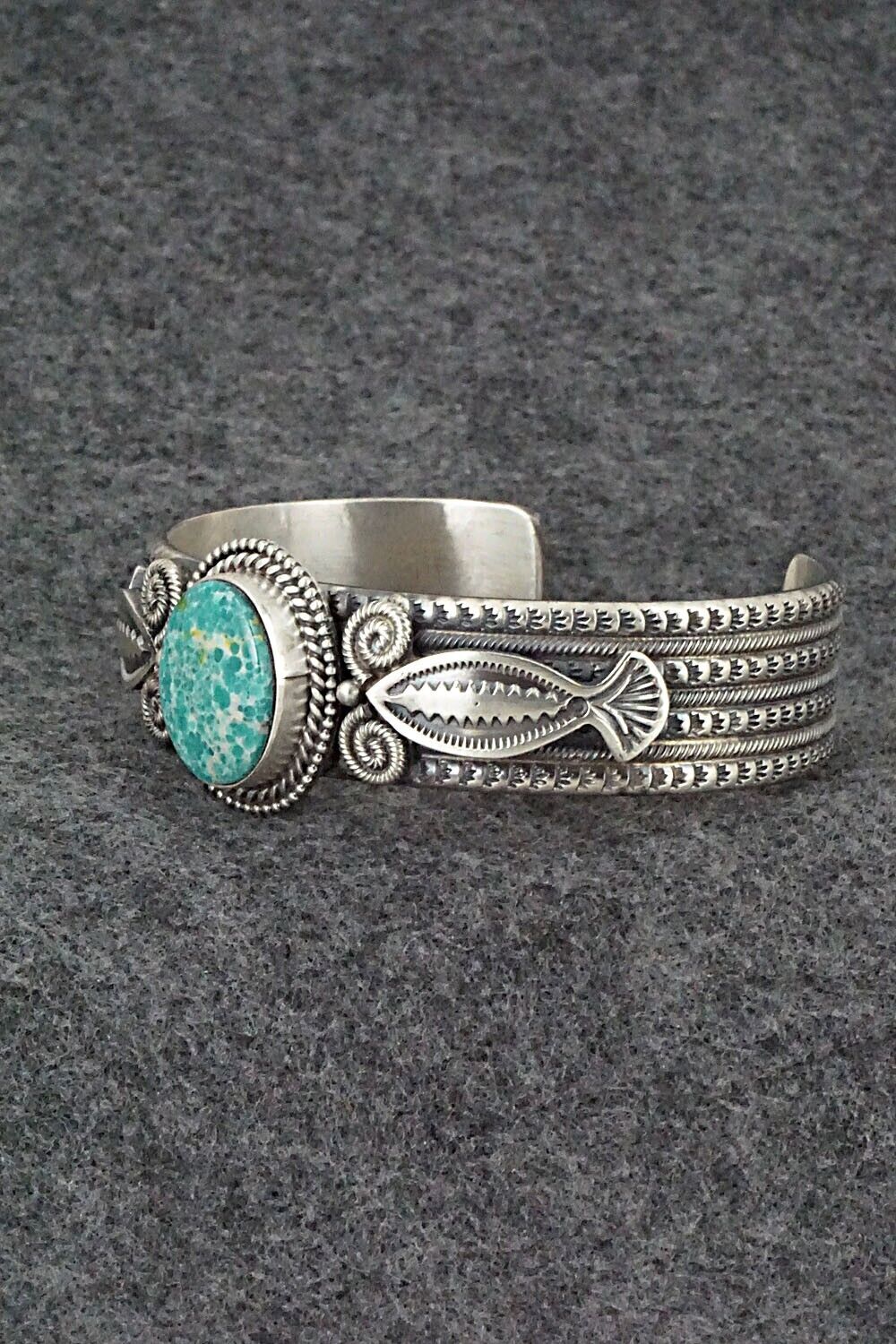 Turquoise & Sterling Silver Bracelet - Michael Calladitto