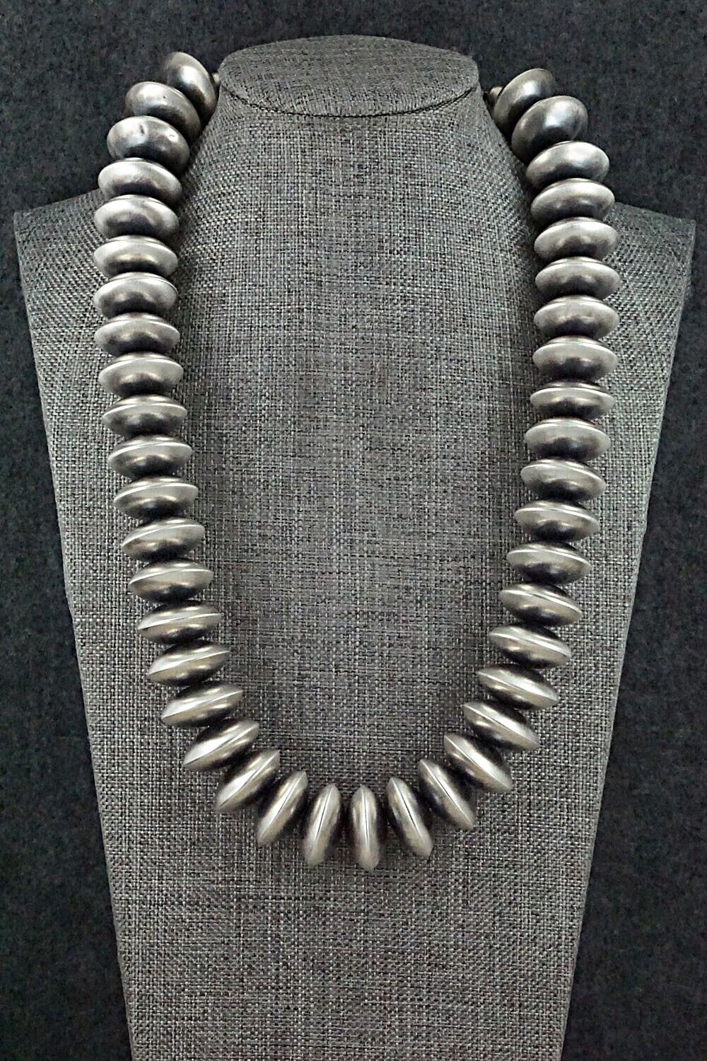 Sterling Silver Navajo Pearl Necklace 20" - Bryannen Halwood