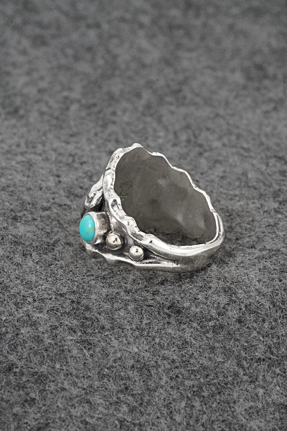 Turquoise & Sterling Silver Ring - Genevieve Francisco - Size 11.25