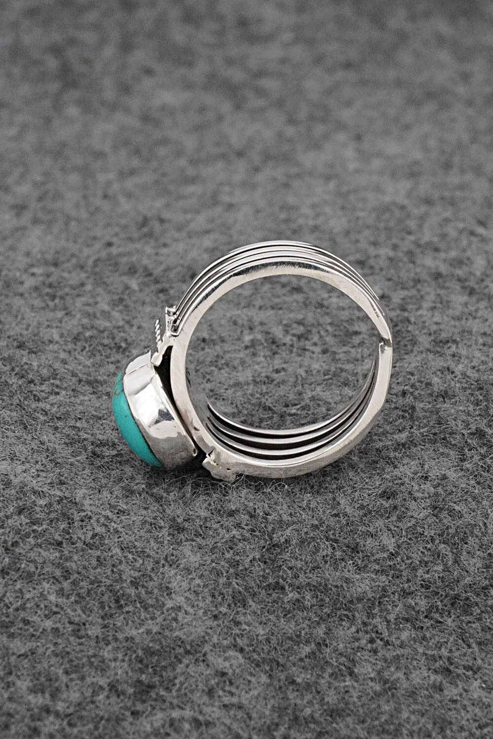 Turquoise & Sterling Silver Ring - Thomas Yazzie - Size 7
