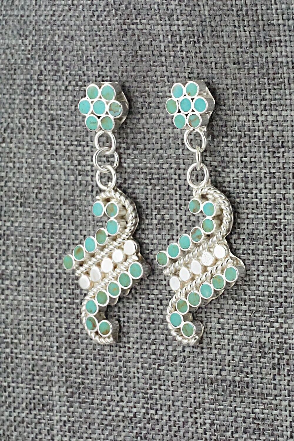 Turquoise & Sterling Silver Earrings - Michelle Peina