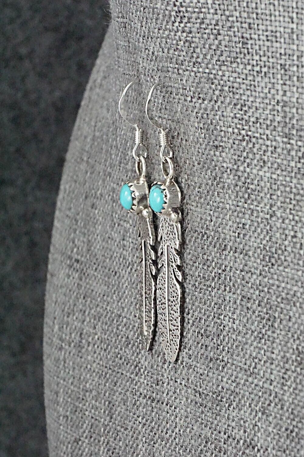 Turquoise & Sterling Silver Earrings - Sharon McCarthy