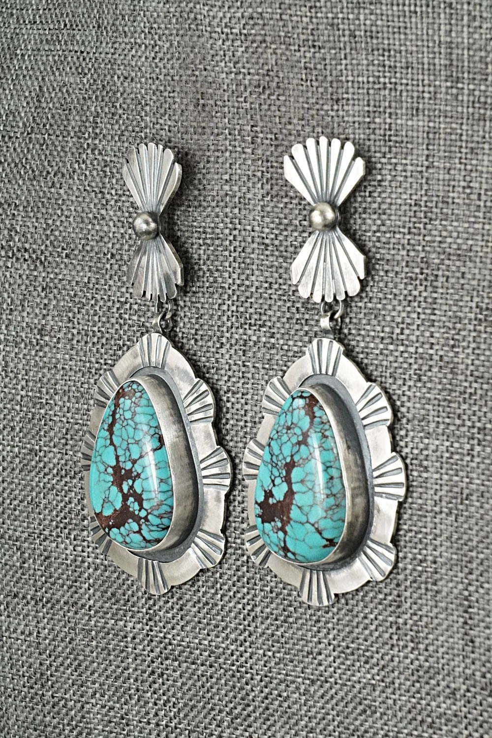 Turquoise & Sterling Silver Earrings - Mark Yazzie
