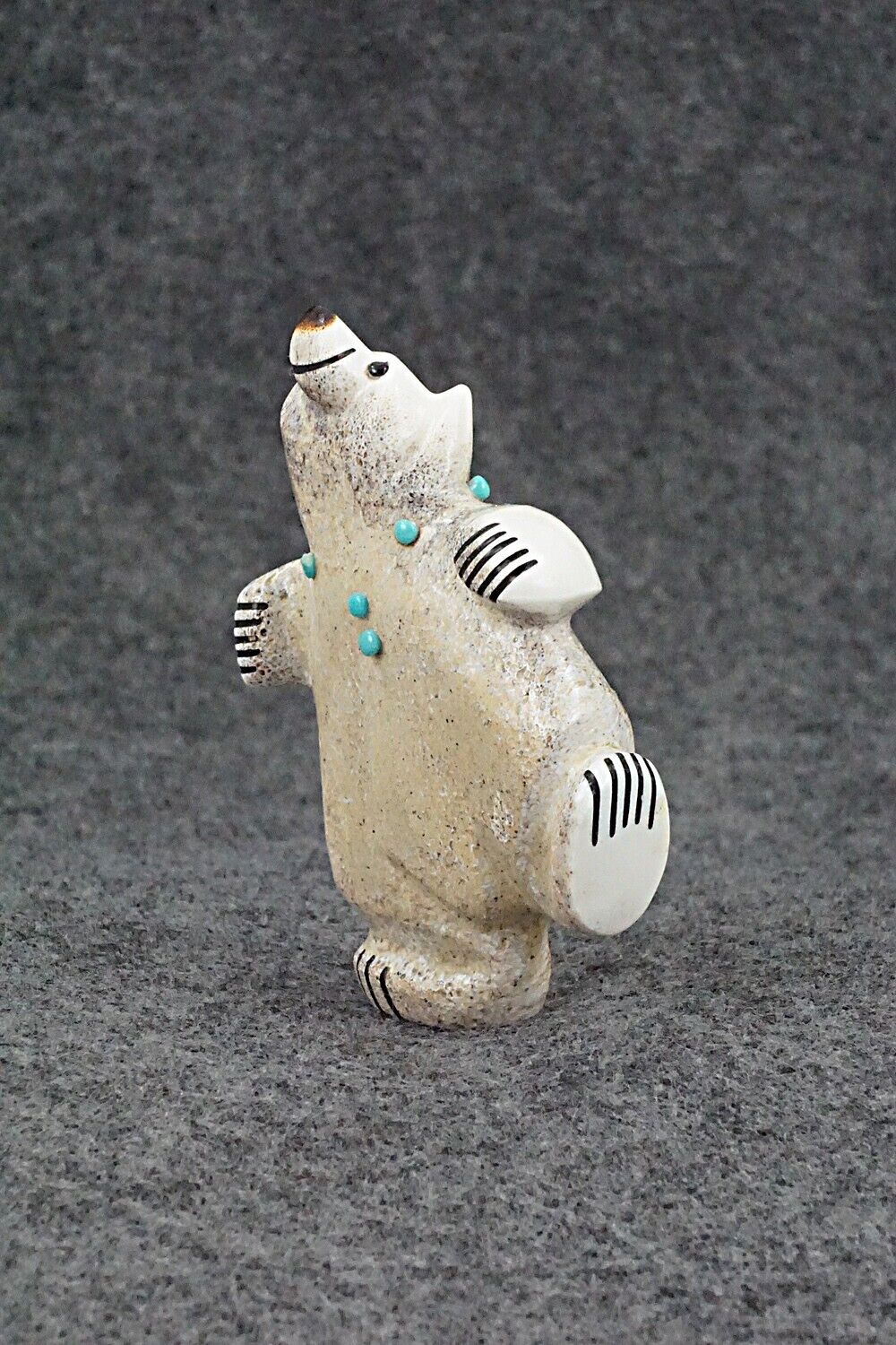 Dancing Bear Zuni Fetish Carving - Claudia Peina