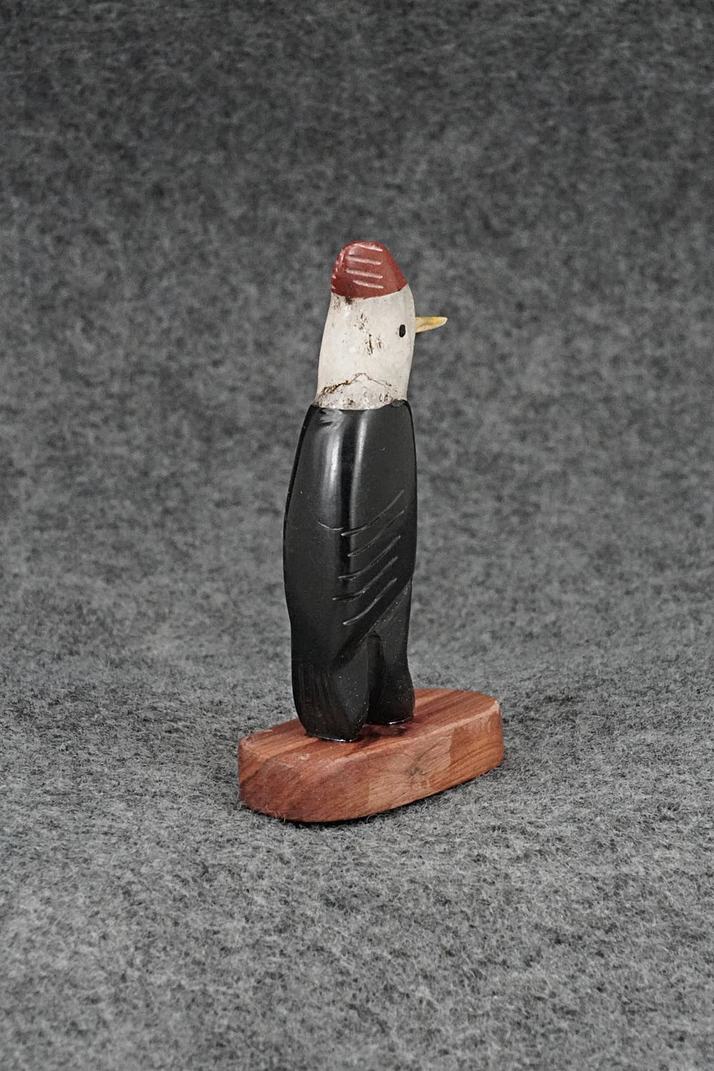 Woodpecker Zuni Fetish Carving - Justin Red Elk