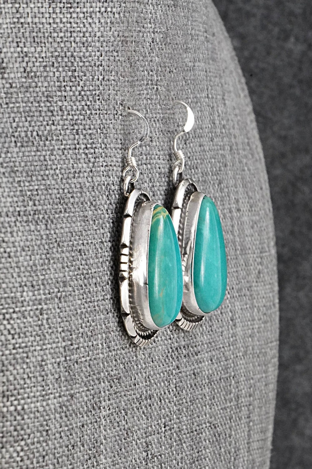 Turquoise & Sterling Silver Earrings - Irene Kee