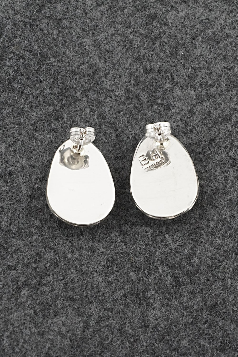 Turquoise & Sterling Silver Earrings - Ernest Hawthorne