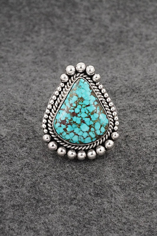 Turquoise & Sterling Silver Ring - Michael Calladitto - Size 9.5