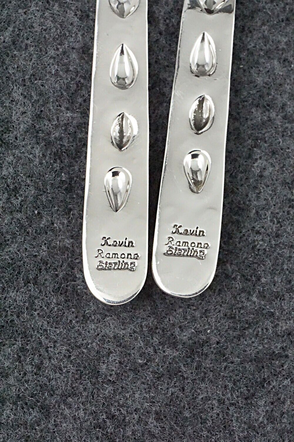 Onyx & Sterling Silver Earrings - Kevin Ramone