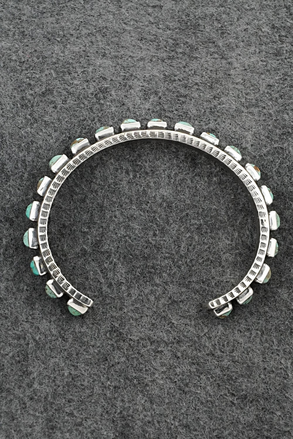 Turquoise & Sterling Silver Bracelet - Ernest Rangel