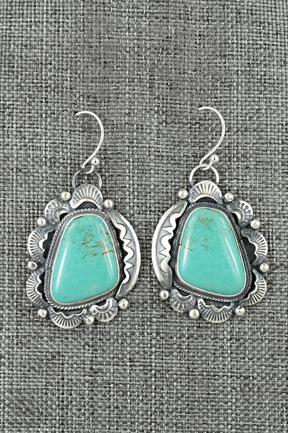 Turquoise & Sterling Silver Earrings - Jackson Hoskie