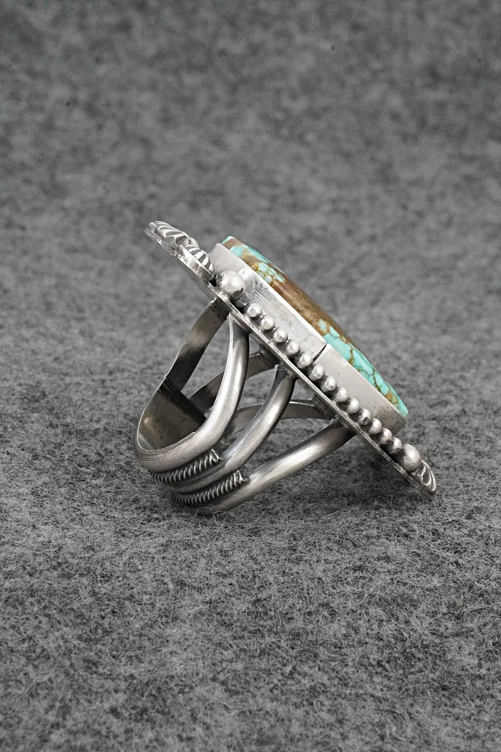 Turquoise & Sterling Silver Ring - Michael Calladitto - Size 7.5