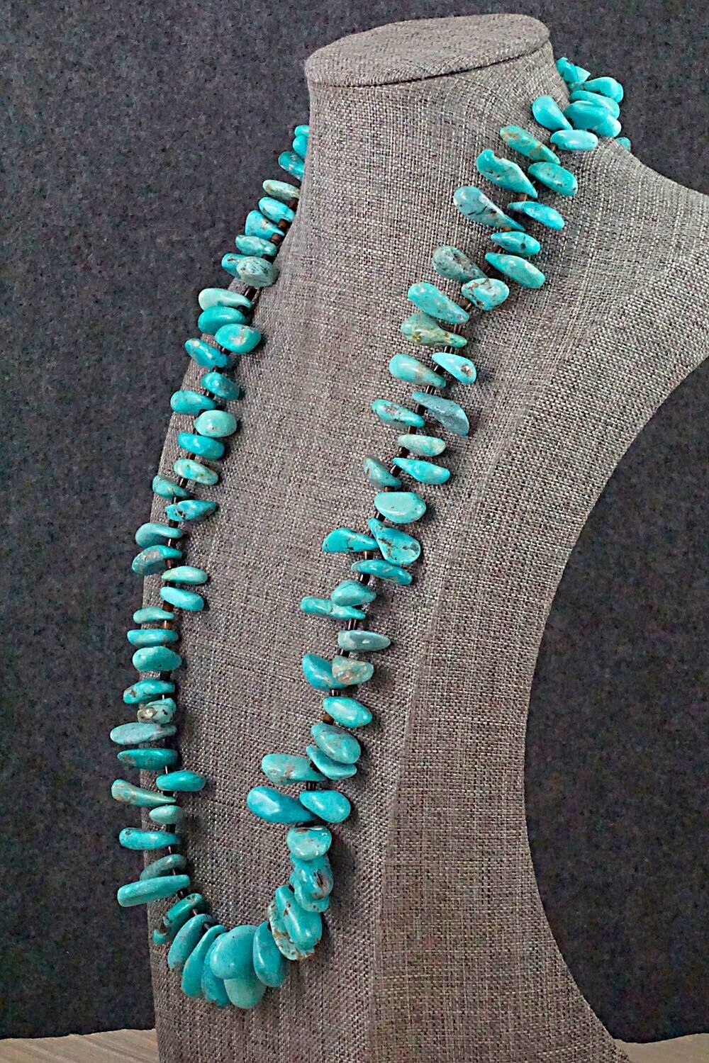 Turquoise & Sterling Silver Necklace - Louise Joe