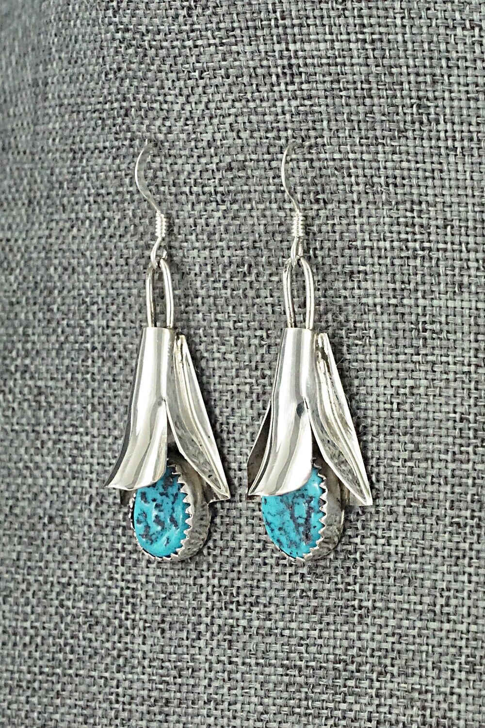 Turquoise & Sterling Silver Squash Blossom Set - Louise Yazzie