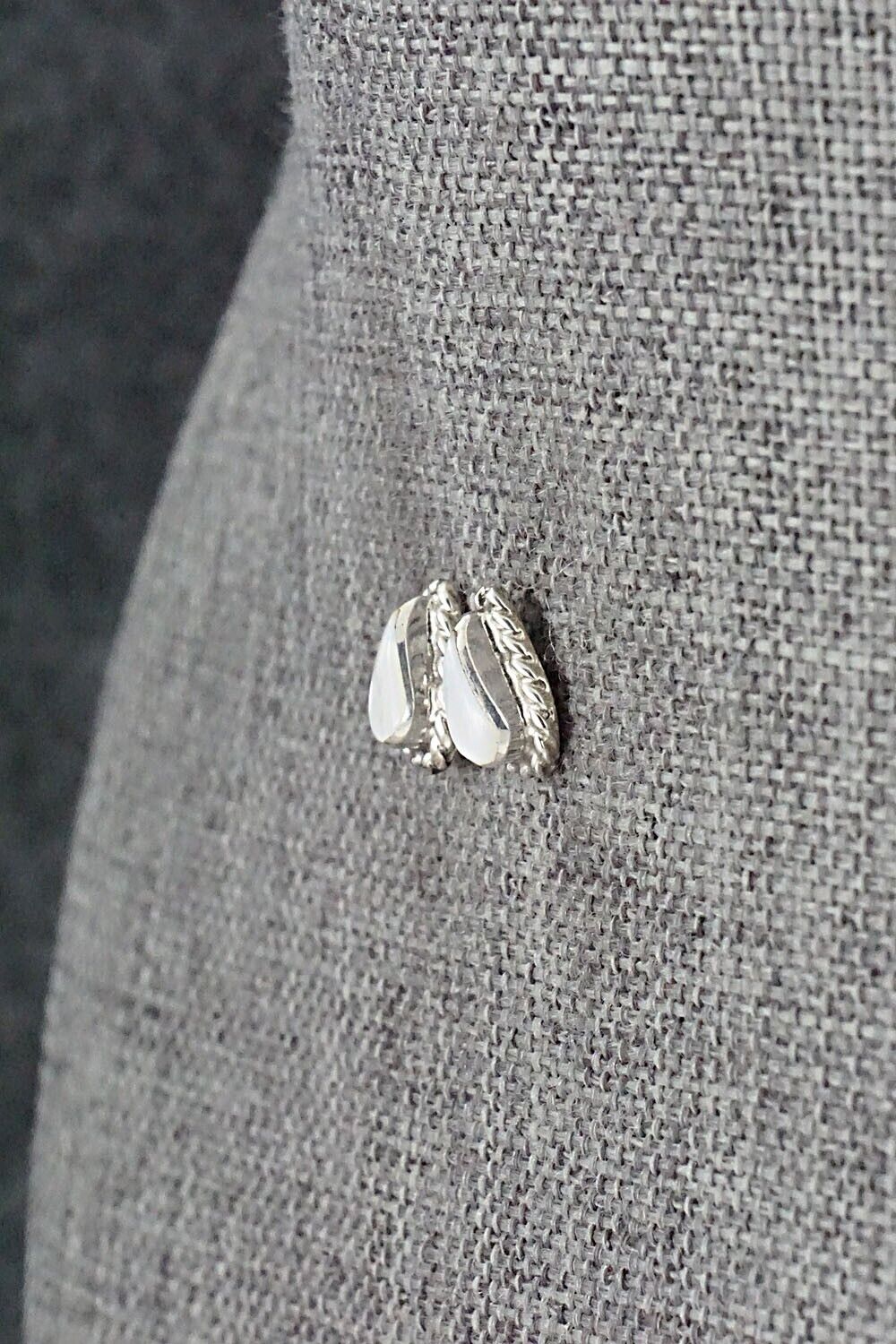 Mother of Pearl & Sterling Silver Earrings - Gina Dosedo