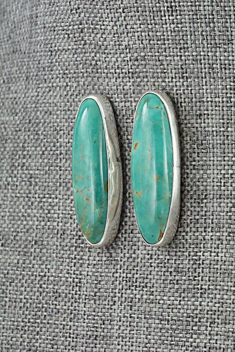Turquoise & Sterling Silver Earrings - Rena Begay