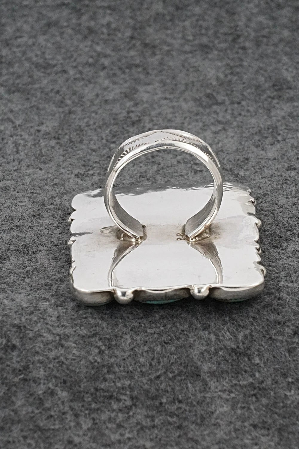 Turquoise & Sterling Silver Ring - Priscilla Reeder - Size 10