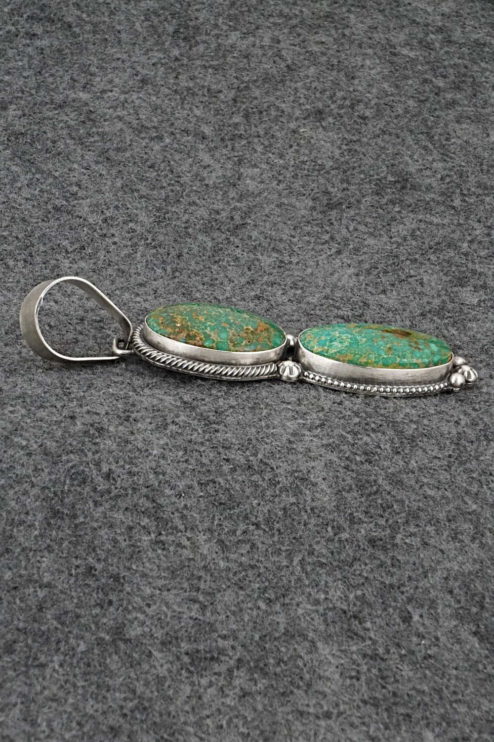 Turquoise & Sterling Silver Pendant - Darrin Livingston
