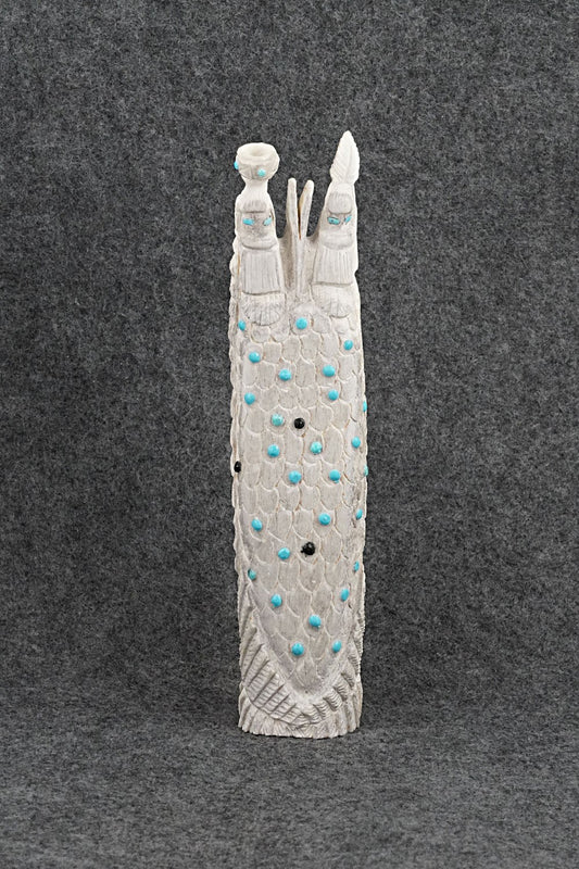 Corn Maiden Zuni Fetish Carving - Garrick Weeka