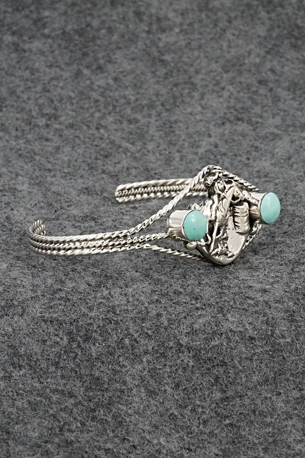 Turquoise & Sterling Silver Bracelet - Marie Bahe