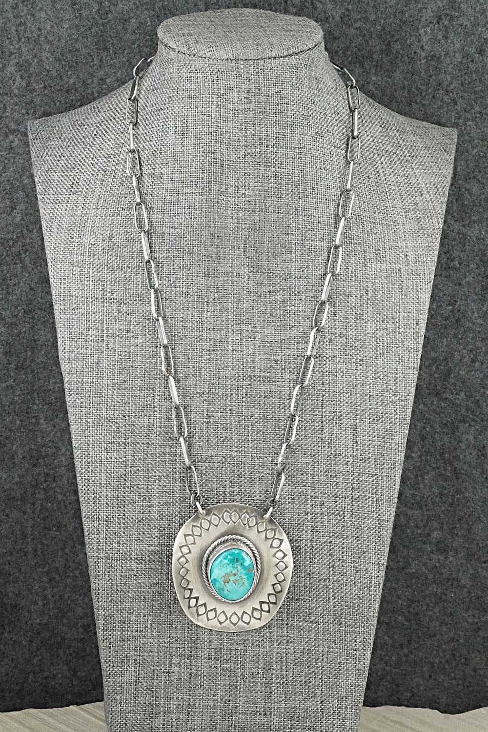 Turquoise & Sterling Silver Necklace - Randy Boyd