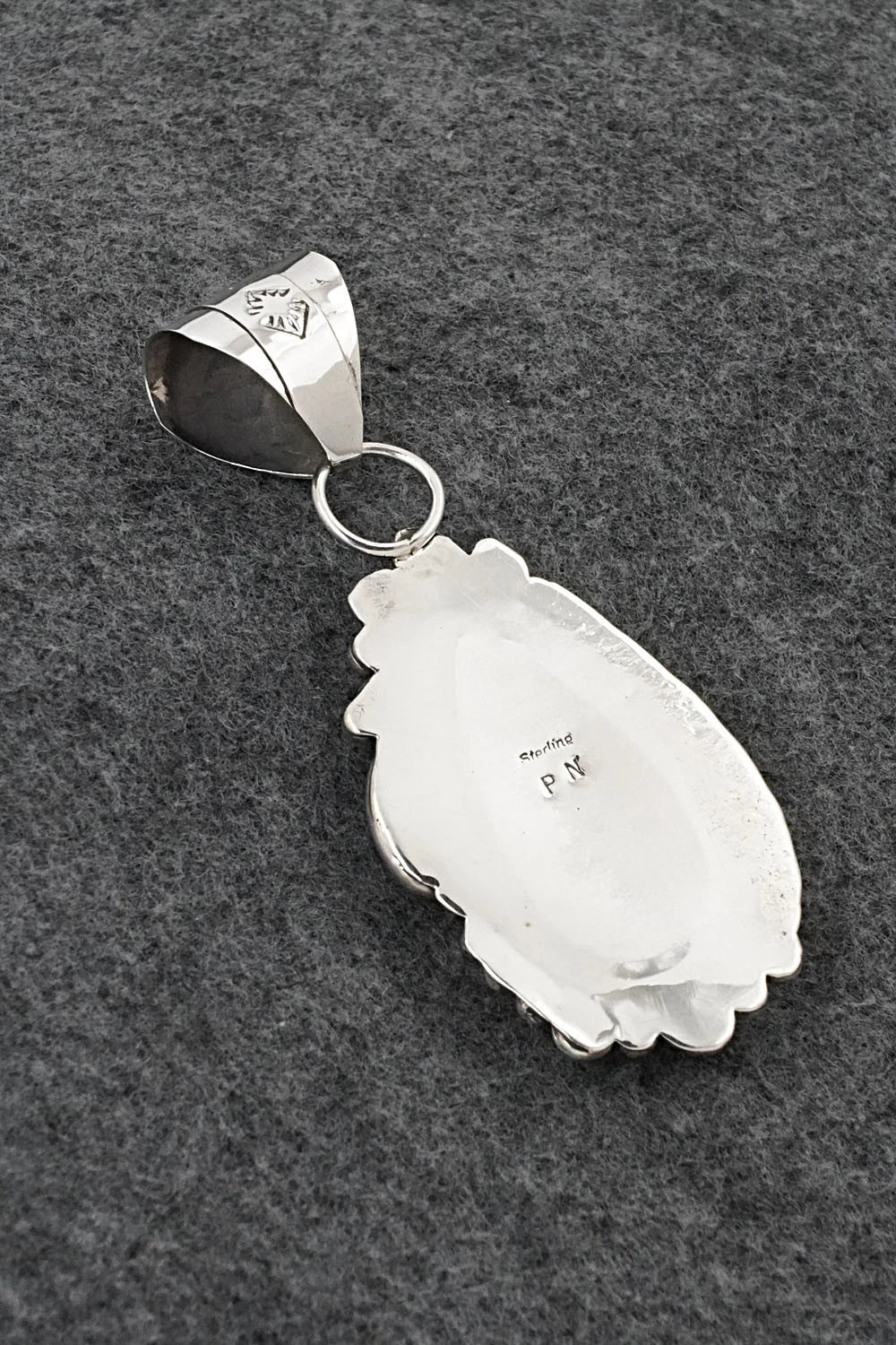 Turquoise and Sterling Silver Pendant - Phil Nez